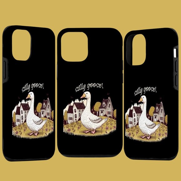 iPhone 14 Pro Cute Silly Goose Gift for Her Funny Goose Trendy Phone Case - Picture 1 of 2